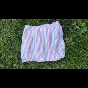 Cotton candy sky mini skirt
